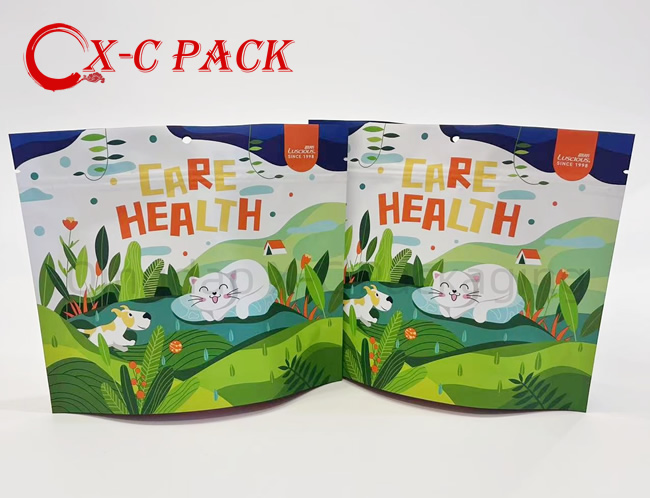 Custom Printed Zipper Packaging Bags Pet Snack Ziplock Bags Dog Food Packaging Stand up Pouches