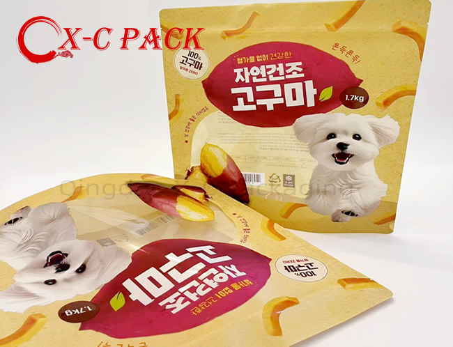 Eco Friendly Food Packaging Bag Pet Dog Food Packaging Pouch Zipper Bag Stand up Pouches with Window