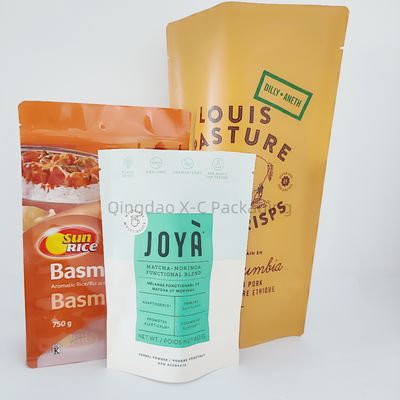 Buy Customizable Stand Up Pouch Compoud Flexible Reusable Gravure Print Food Grade Safe online manufacture
