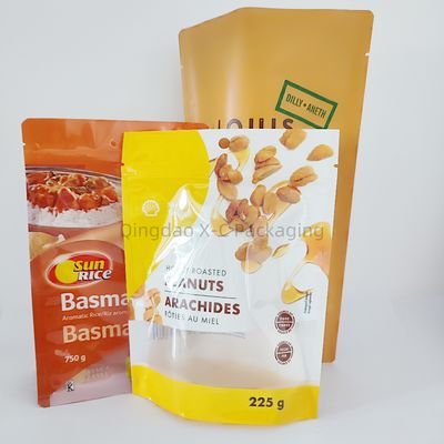 Buy BPA Free Standing Ziplock Bag Eco Friendly Ziplock Stand Up Reusable Food Bags online manufacture