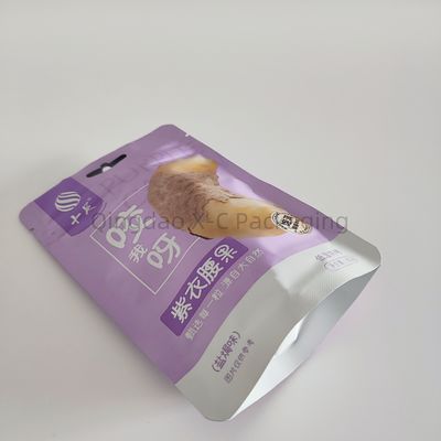 Buy Custom Mylar Ziplock Stand Up Bag Food Packaging Plastic Zipper For Nuts Snack online manufacture