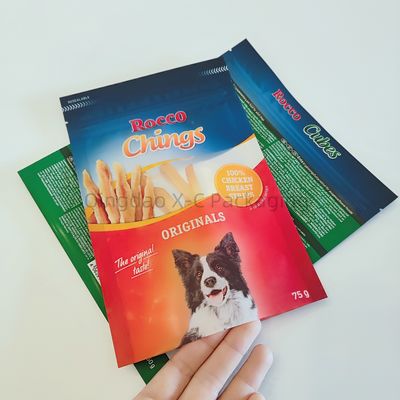 Buy Laminated 3 Side Seal Food Grade Packaging Pouch Flat Pet Food Bags Customizable online manufacture