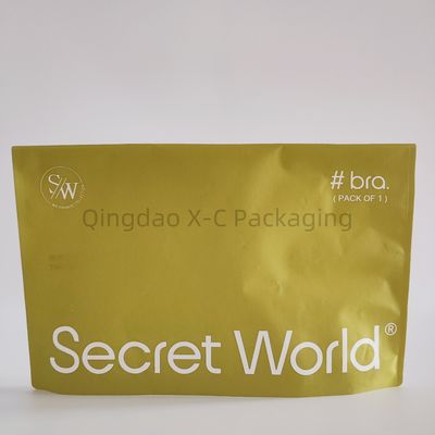 Buy Kraft Paper Packaging Bag Button Sealing with Temporary Plastic Adhesive Surface online manufacture