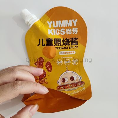 Buy Flexible Heat Seal Top Spout Stand Up Bag , Spouted Liquid Stand Up Pouches OEM online manufacture