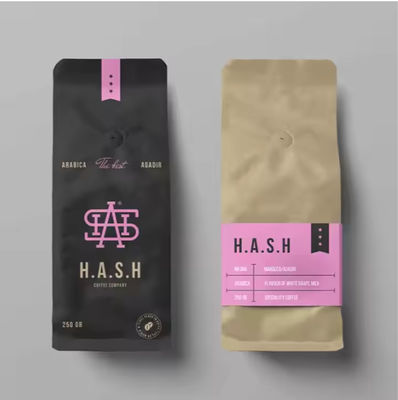 Buy Spice Food Usage Custom Aluminum Foil Stand Up Pouch Kraft Paper Bags With Handles online manufacture