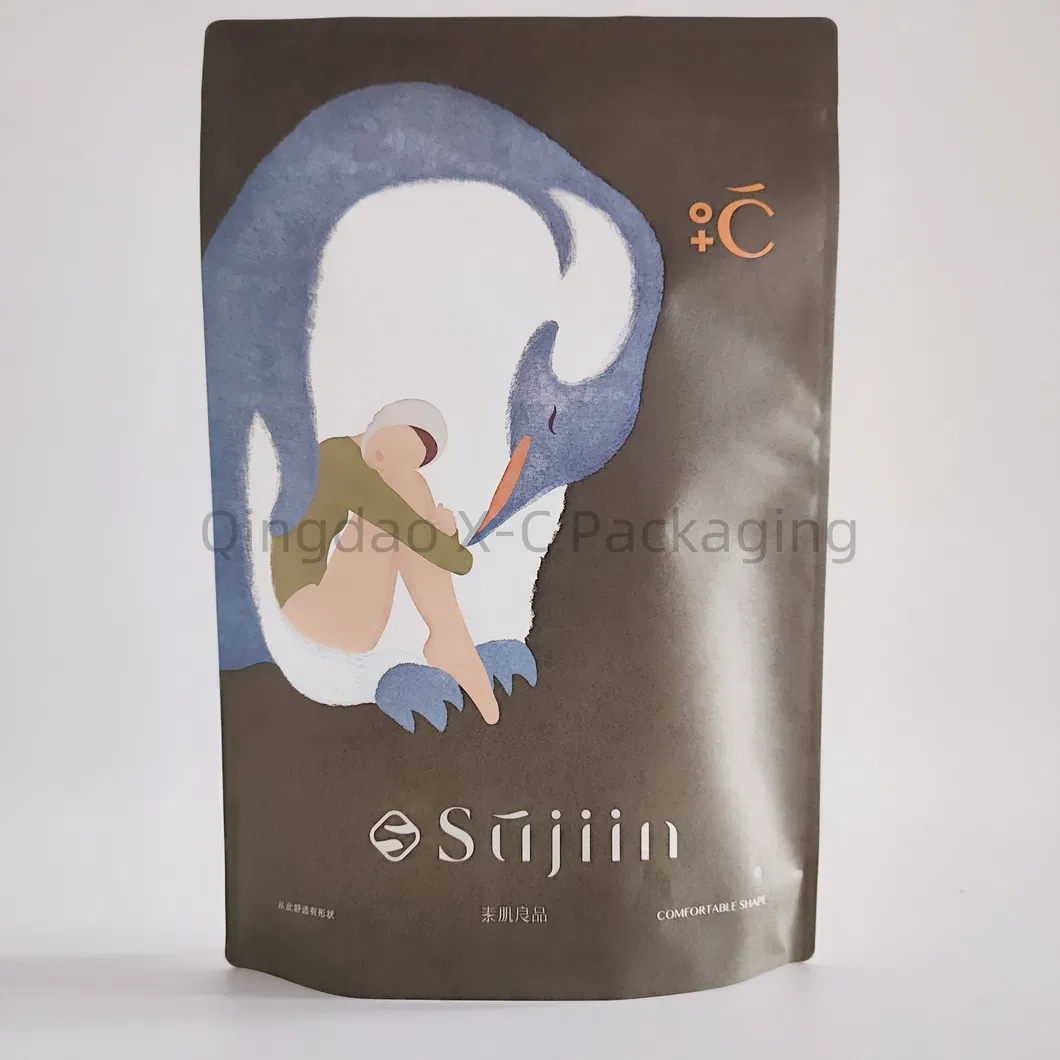 Non-Woven Zipper Bag Small Black Pants Booty Pants Ziplock Bag Towel Underwear Leggings Clothing Bag