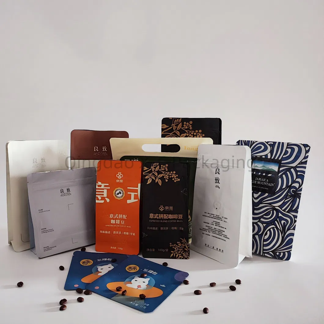 Bulk Discounts! Sustainable Coffee Packaging - Matte Finish &amp; Flat Bottom!