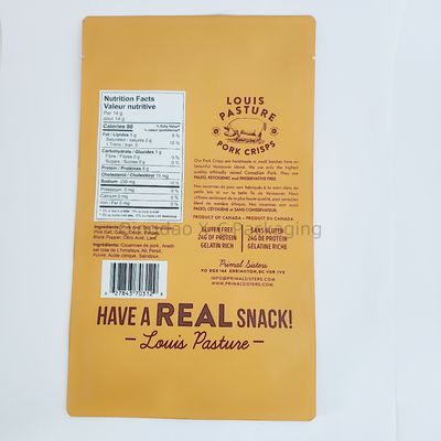 Food Grade Stand Up Pouch Customize Package Waterproof ZipLock Square Bottom