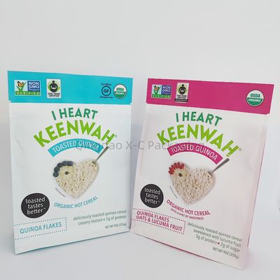 Custom Plastic Stand Up Ziplock Bags Pouch For Food Packaging 10 Colors
