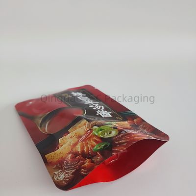 Laminated Plastic Resealable Stand Up Bag Custom Thickness For Candy Nuts Snack
