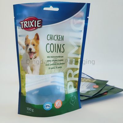Customized Stand Up Bag Resealable Compostable Digital Printed Zipper Pet Food Packaging
