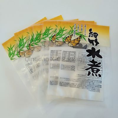 Laminated 3 Side Seal Bags Custom Clear Bag Flat Bottom Zipper Three Side Seal Food