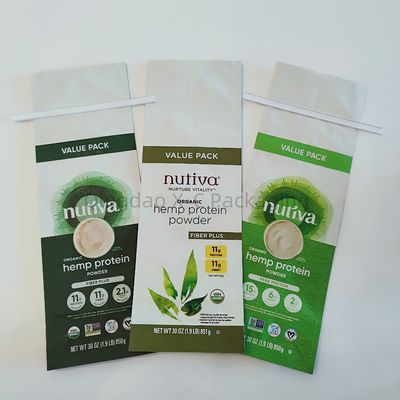 Customized Compostable Biodegradable Food Grade Block Bottom Cafe Coffee Packaging Bag Zip Packing Pouch With Plastic Valve