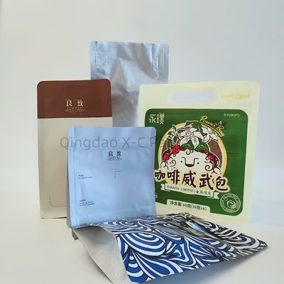 Customizable 8 Side Seal Bag Popular Food Grade Square Bottom Packaging Bag