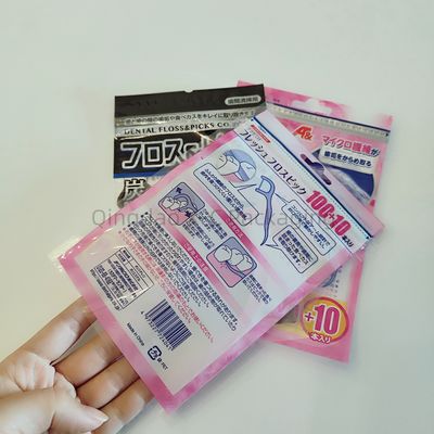 Food 3 Side Seal Bags Custom Teeth Aligners Pouch Packaging Flat Ziplock Reusable Sachet