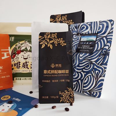 Laminated Plastic Resealable Stand Up Bag Custom Thickness For Candy Nuts Snack