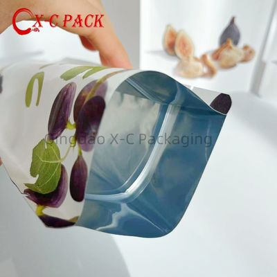 Glossy Stand Up Zipper Pouch For Freeze Dried Fruit Packaging Bag Print Food PE Heat Seal Digital Printing Cake Bag