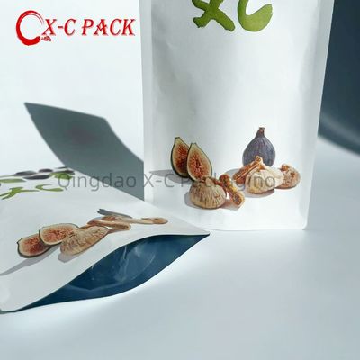 Stand Up Zipper Brown Kraft Paper Resealable Ziplock Heat Sealable Food Storage Doypack Packaging Pouches Bag