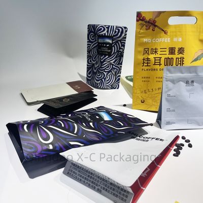 Food Storage Nuts Coffee Beans Food Grade Customizable Kraft Paper Bag With Window Stand Up Pouch Black Doypack Zip Lock