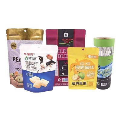 Custom Laminated Ziplock Stand Up Pouch For Dried Fruit And Snacks