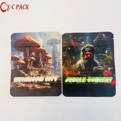 Candy Child Proof Print Packaging Design 3 Sided Mini Ziplock 3.5g Gram 3.5 Custom Mylar Bag