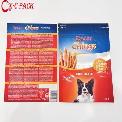 Plastic Bag Packaging Zipper 3 Side Seal Pouch Small Clear Sachet Mylar Bags Packaging Pet Dog Food Bag