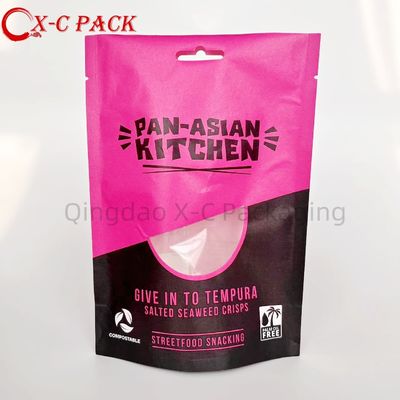 Eco Friendly Reusable Stand up Cashew Nuts Packaging Plastic Food Bag for Peanut Pouch Nuts Snack Packaging Bag