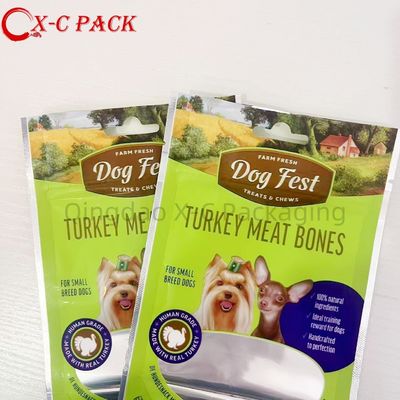 Eco-Friendly Biodegradable Bags for Pet Food Attractive Printed Three Side Seal Bag for Pet Treats